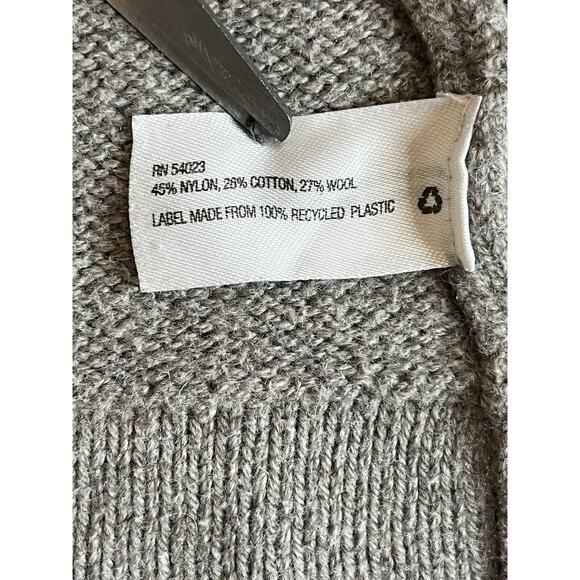 Gap‎ Women's Sz XSmall Gray Wool Blend Open-Front Long Sleeve Cardigan Sweater - Picture 10 of 10